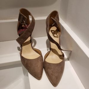 Zara grey pointy heels shoes